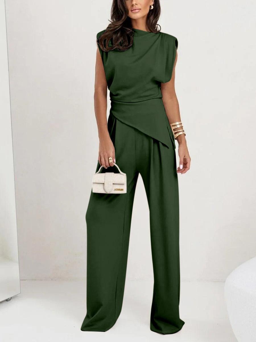 Sofia Sleeveless Casual Two-Piece Set