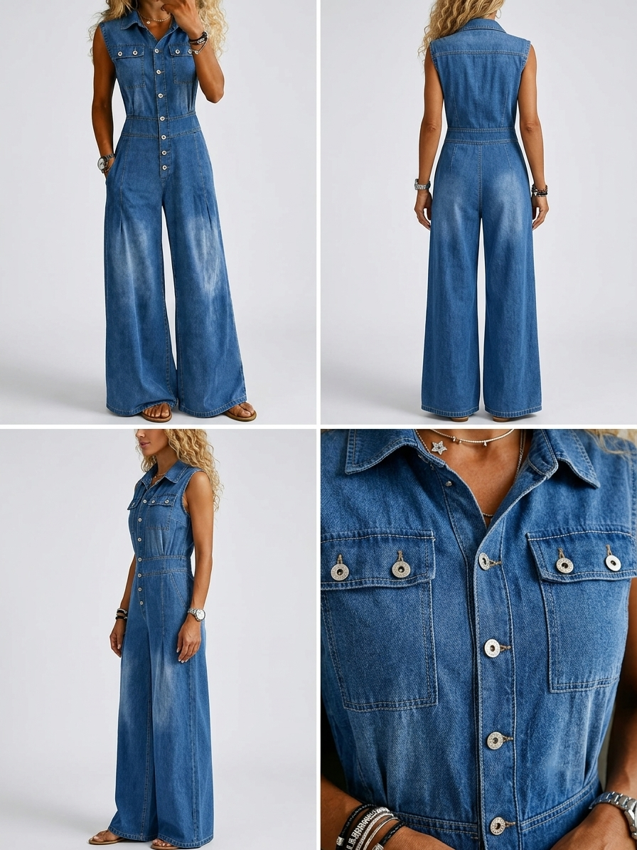Suzy | Effortless Denim Jumpsuit