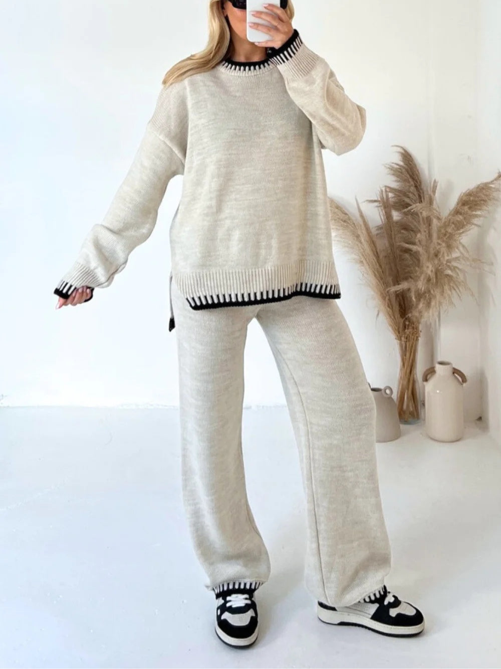 Sophie Color-Blocked Sweater Set