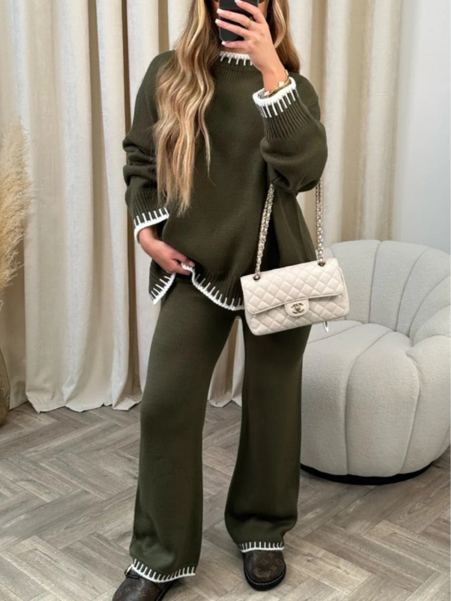 Sophie Color-Blocked Sweater Set