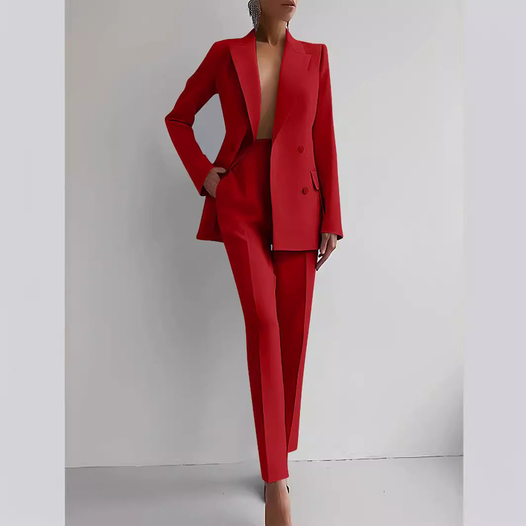 Sofia Blazer & High Waist Pants Set