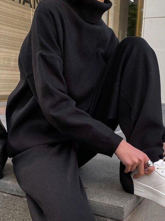Sofia Knitted Casual Suit