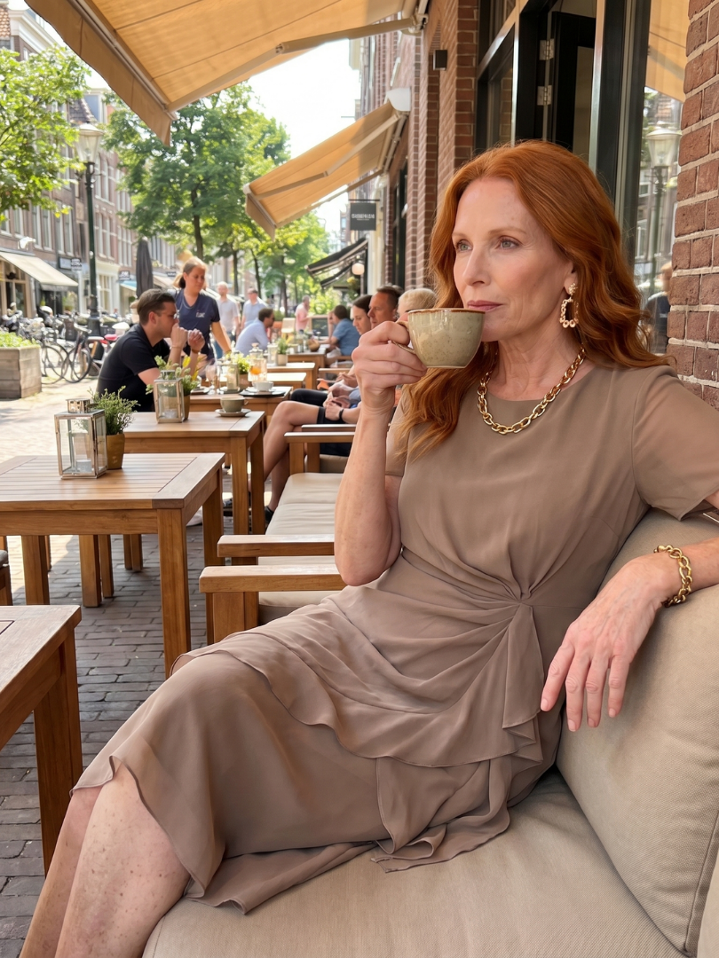 Sara | Chiffon Draped Dress