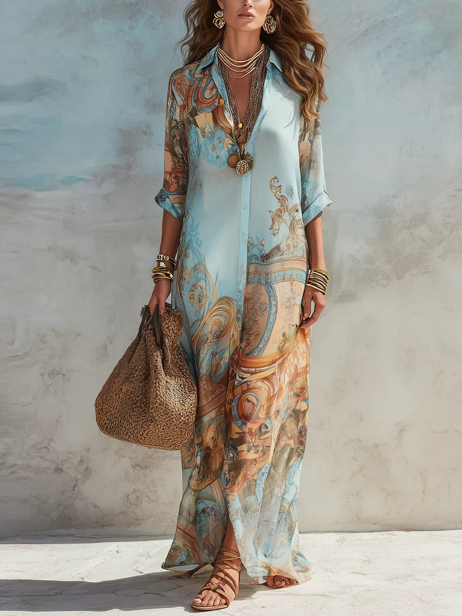 Mara Elegant Flowing Summer Dress