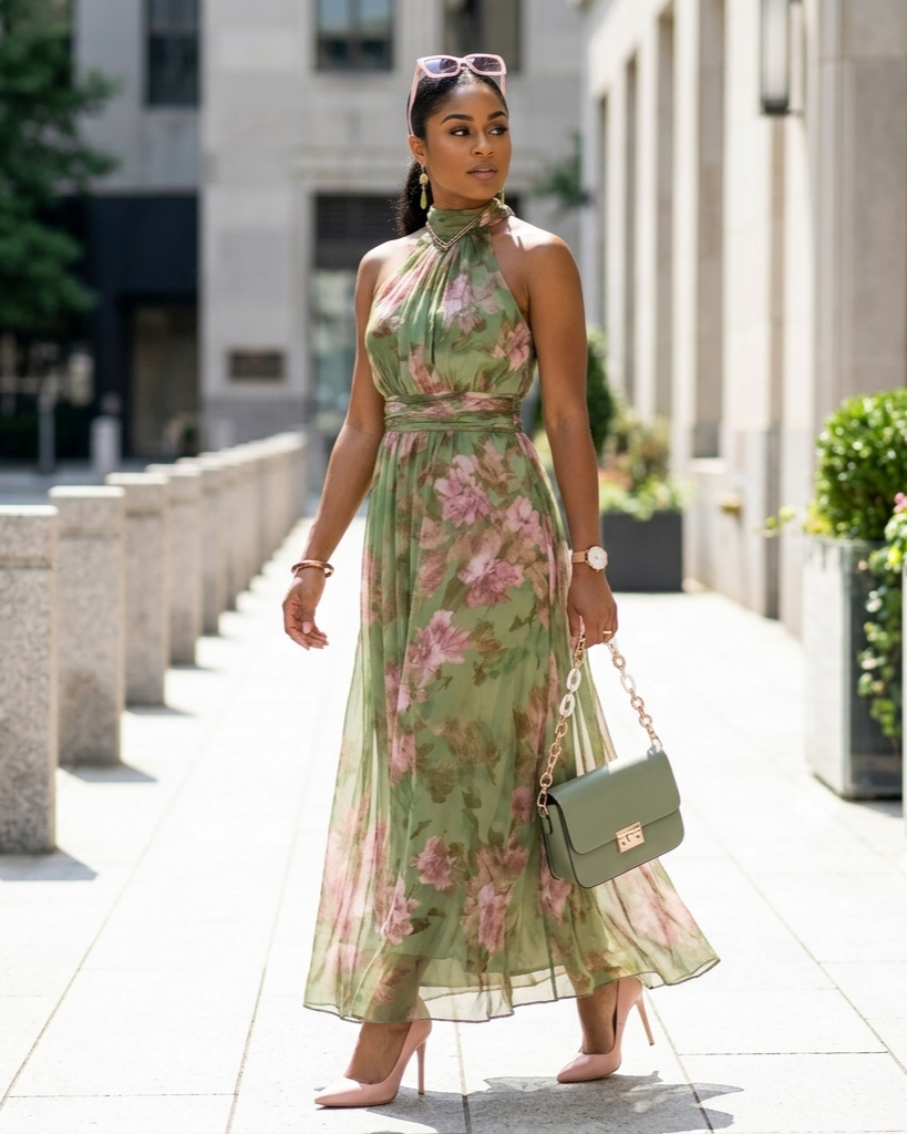 Leticia | Cinch Waist Maxi Dress