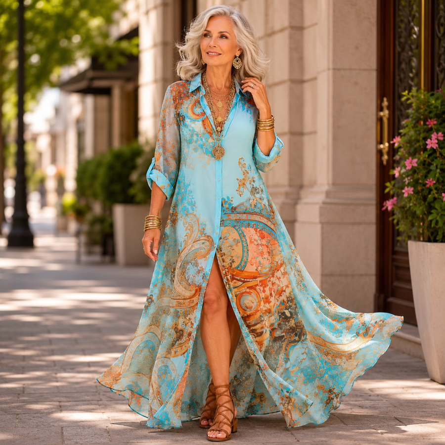 Lorna | Mediterranean Shirt Dress