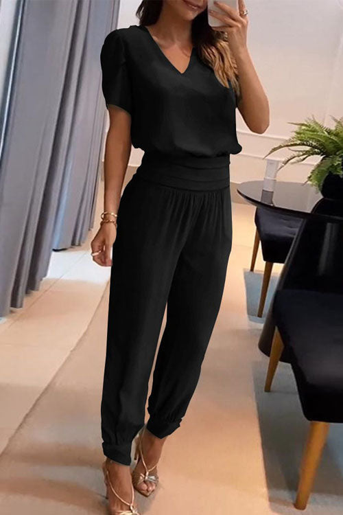 Sofia V-Neck Two-Piece Set