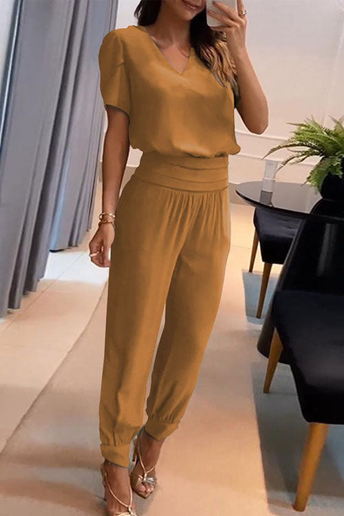 Sofia V-Neck Two-Piece Set