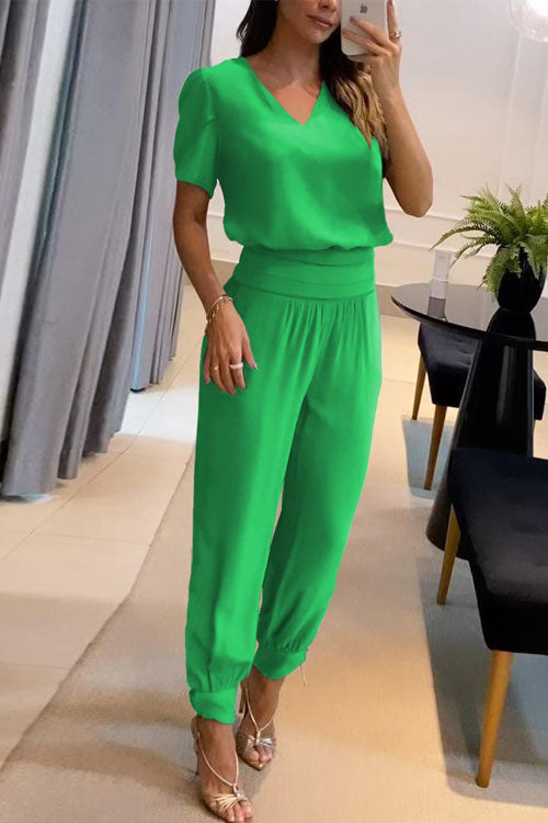 Sofia V-Neck Two-Piece Set