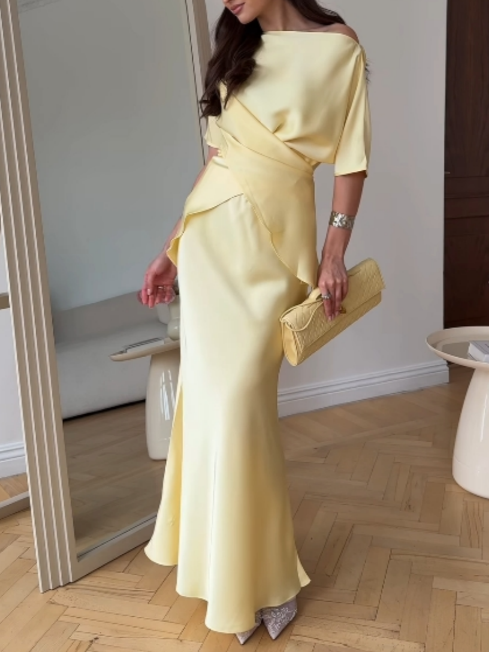 Sofia Off-Shoulder Top and Skirt Set