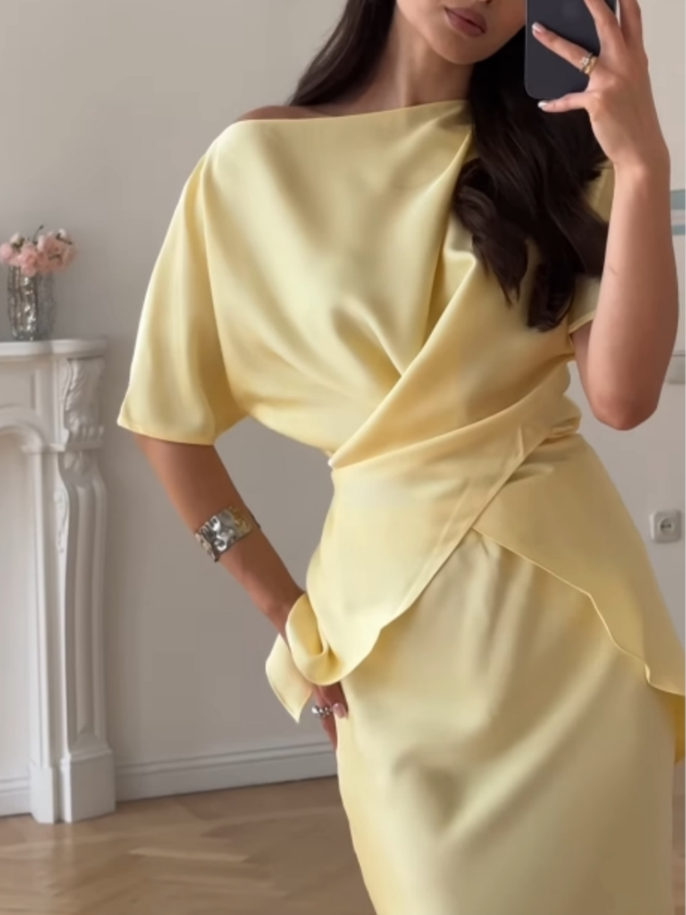 Sofia Off-Shoulder Top and Skirt Set