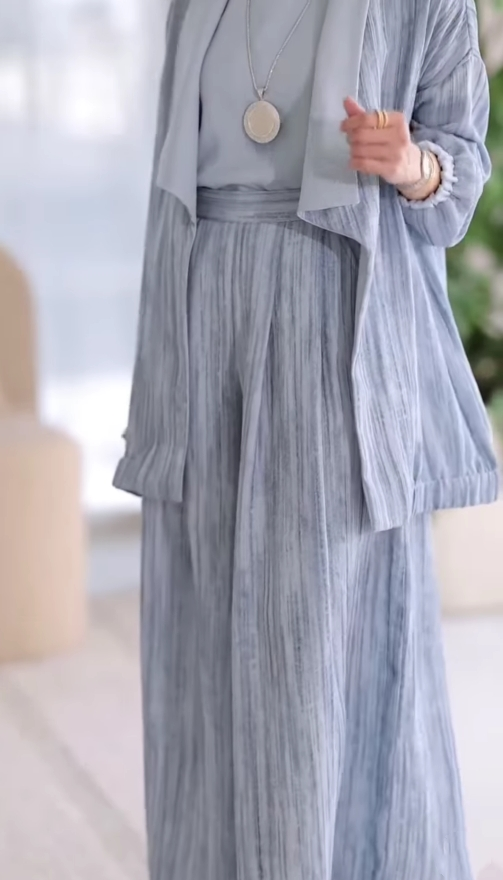 Liam Vertical Striped Casual Three-Piece Set