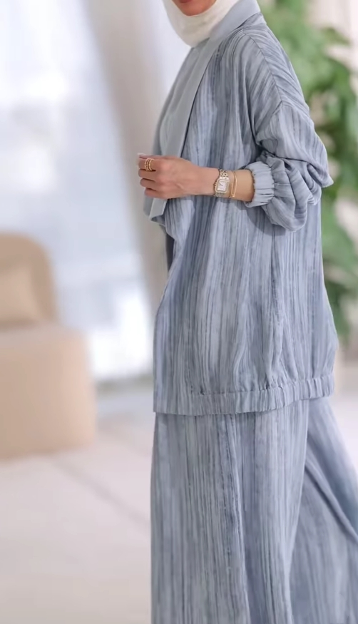 Liam Vertical Striped Casual Three-Piece Set
