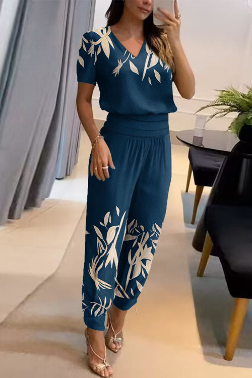Sofia V-Neck Two-Piece Set