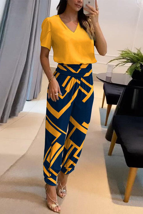 Sofia V-Neck Two-Piece Set