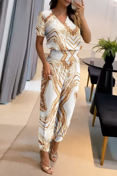 Sofia V-Neck Two-Piece Set