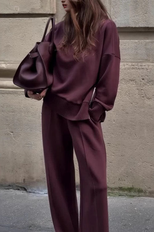 Samantha Long Sleeve Sweatshirt Set
