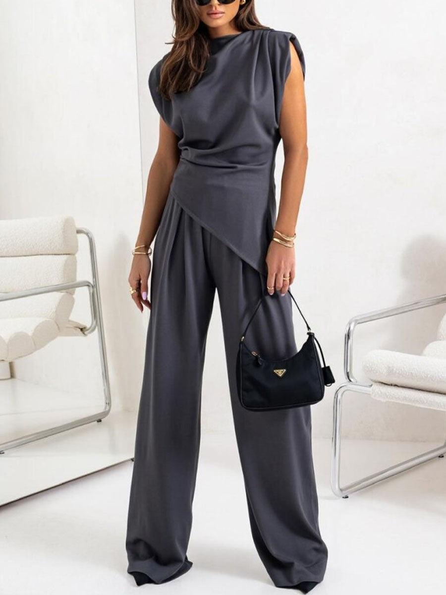 Sofia Sleeveless Casual Two-Piece Set