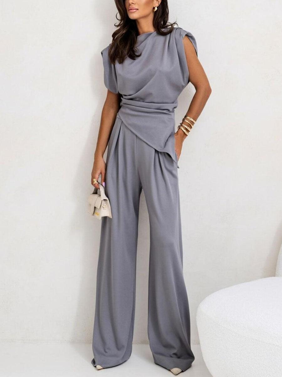 Sofia Sleeveless Casual Two-Piece Set