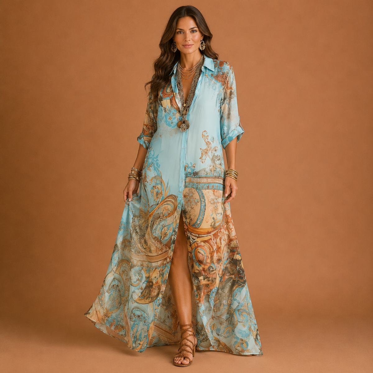 Lorna | Mediterranean Shirt Dress