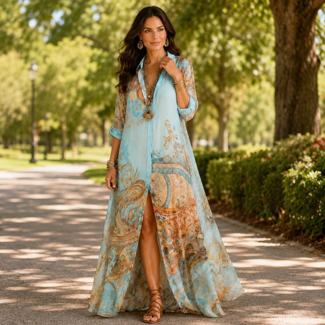 Lorna | Mediterranean Shirt Dress