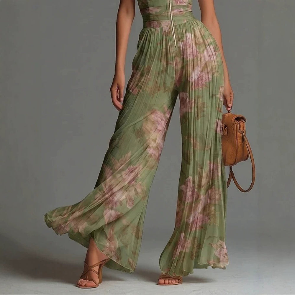 Sofia | Floral Chiffon Jumpsuit