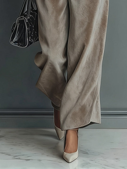 Elena Velvet Turtleneck Suit