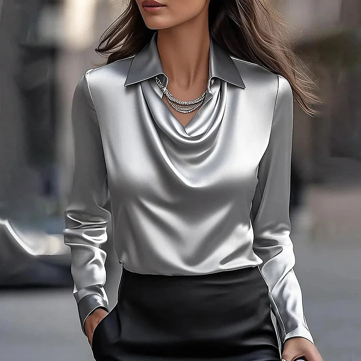 Siena | Elegant Satin Blouse
