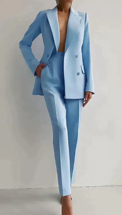 Sofia Blazer & High Waist Pants Set