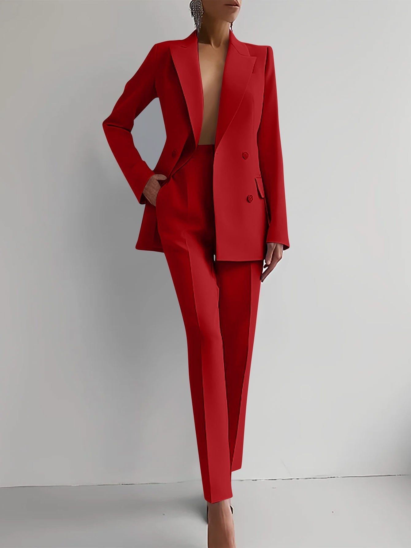 Sofia Blazer & High Waist Pants Set