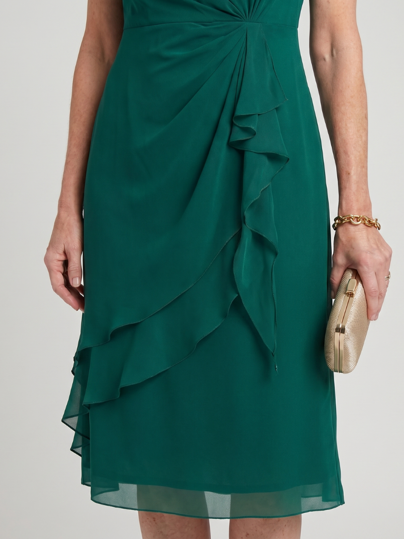 Sara | Chiffon Draped Dress