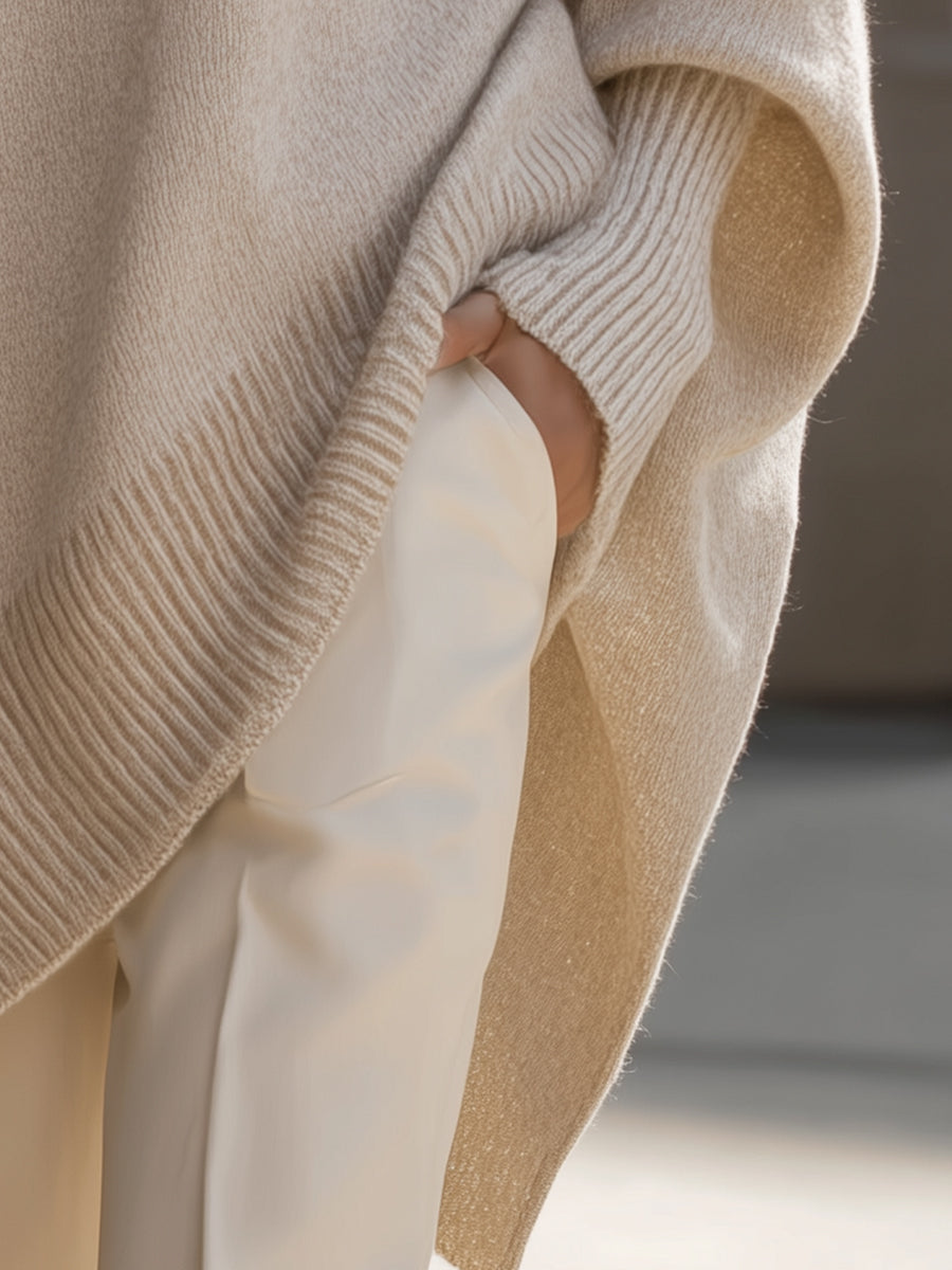 Lucinda | Relaxed Knit Poncho