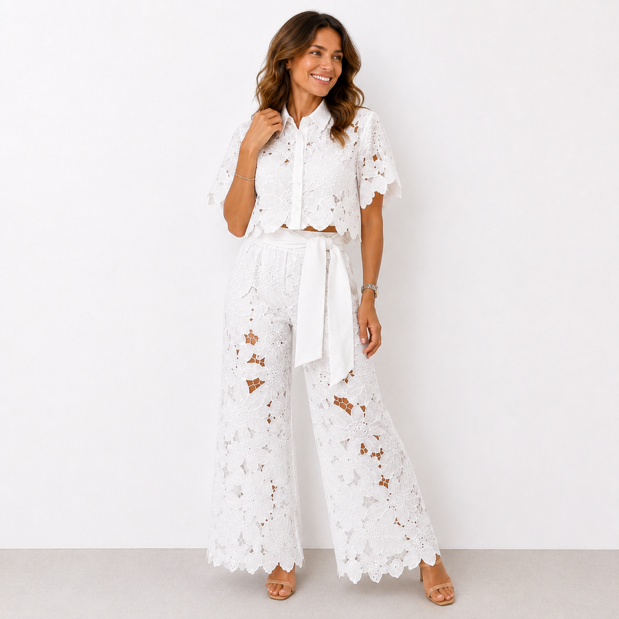 Isabelle – Ensemble en dentelle florale