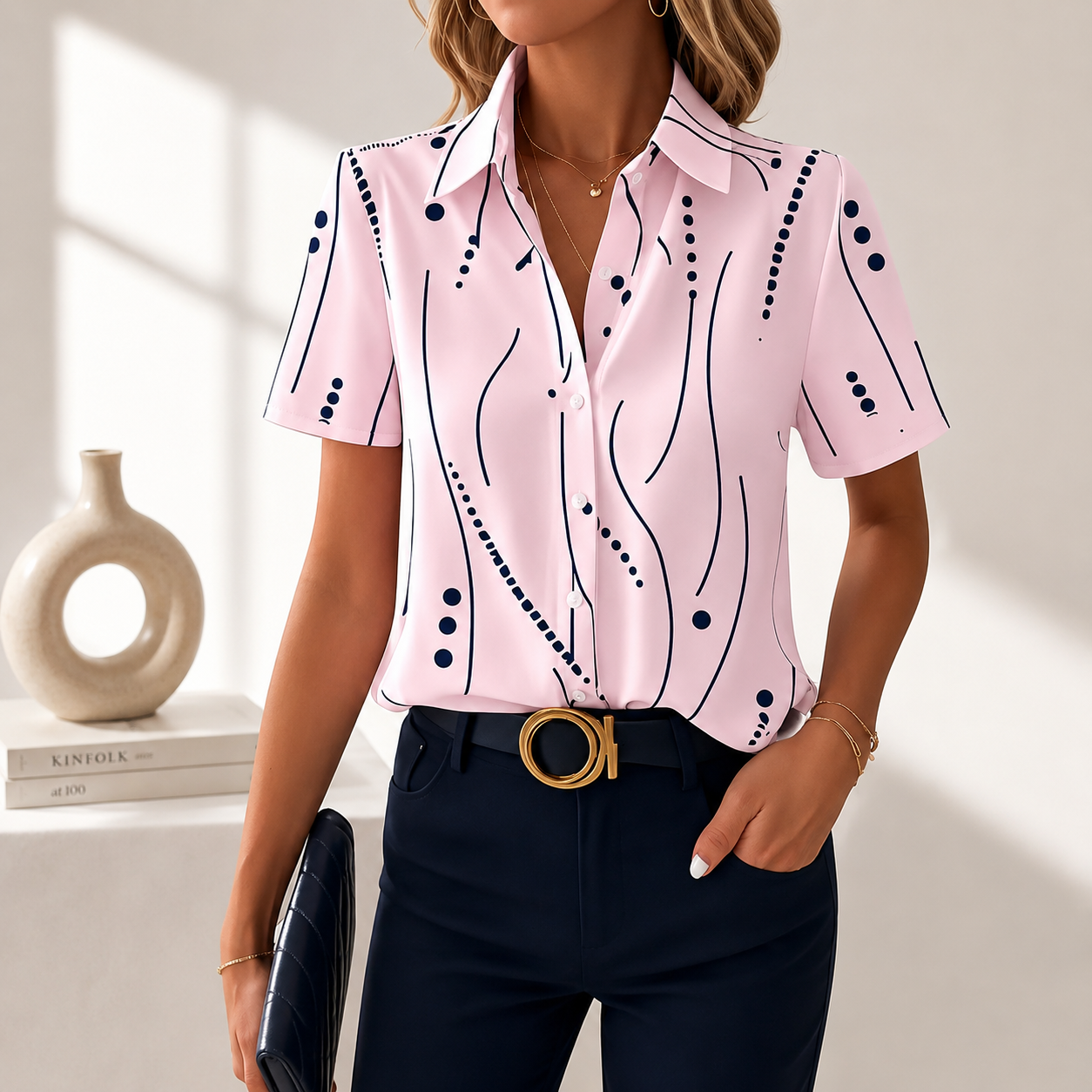 Aveline Abstract Blouse