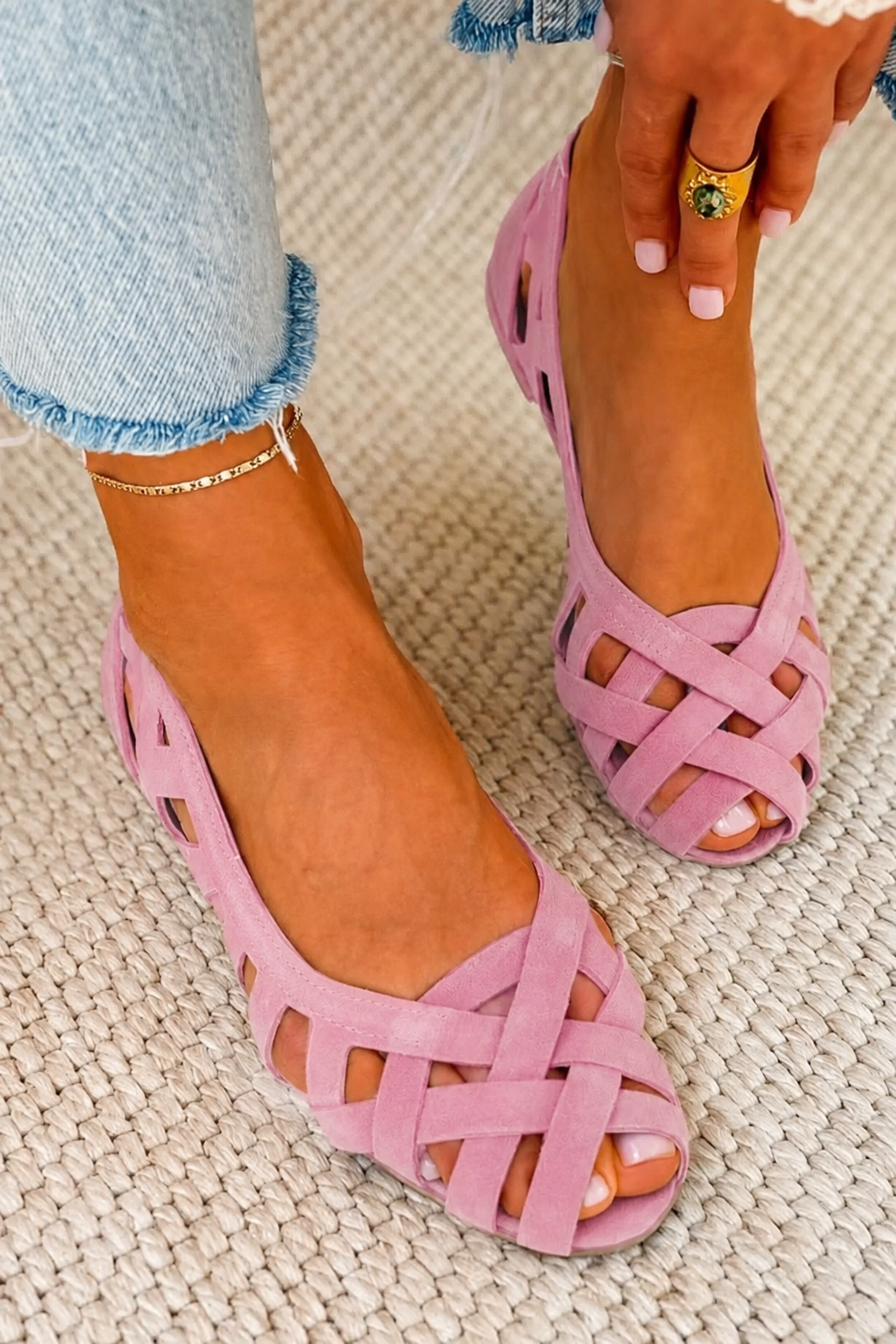 Marleen Flat open-toe sandals