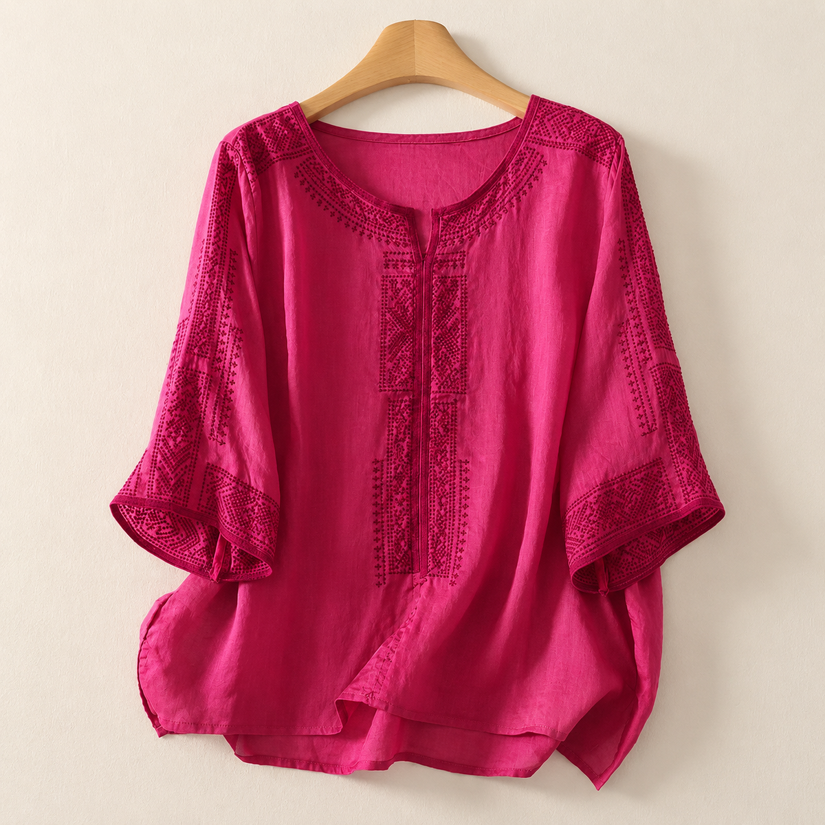 Celine Cotton Linen Blouse