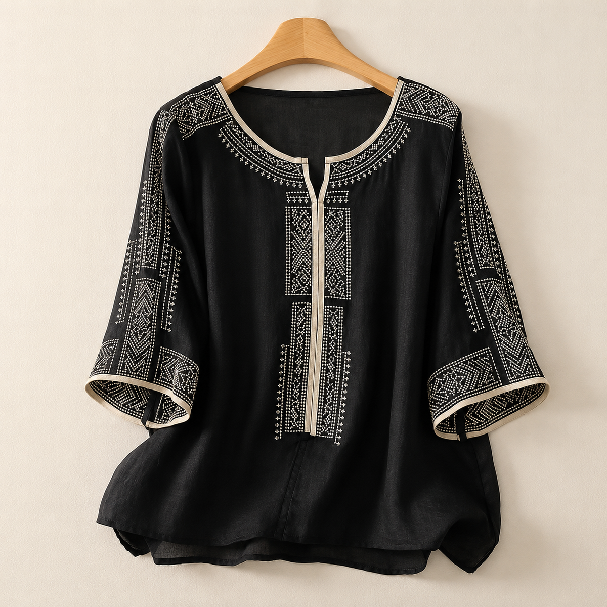 Celine Cotton Linen Blouse