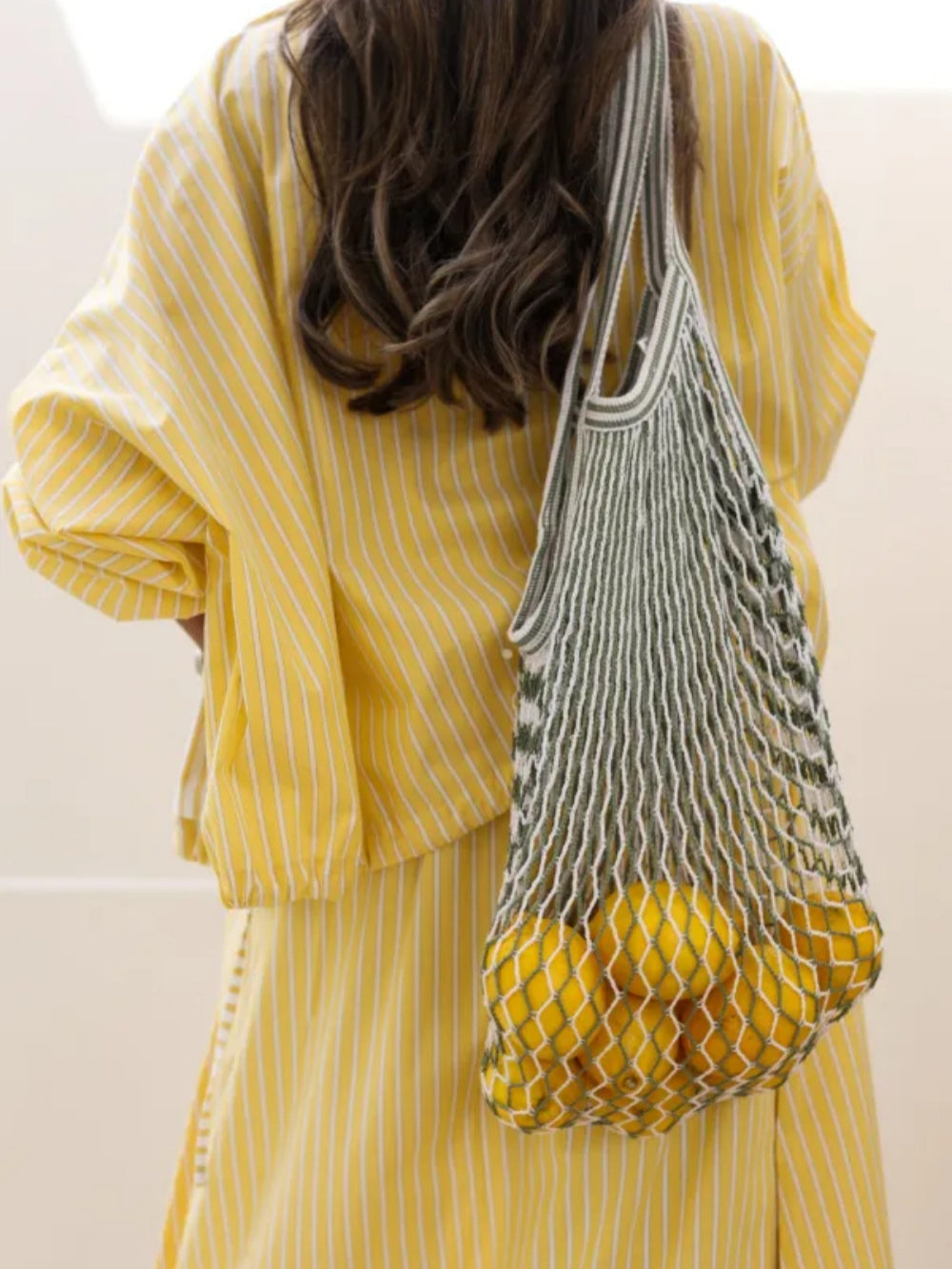 Sophie Yellow Striped Casual Set