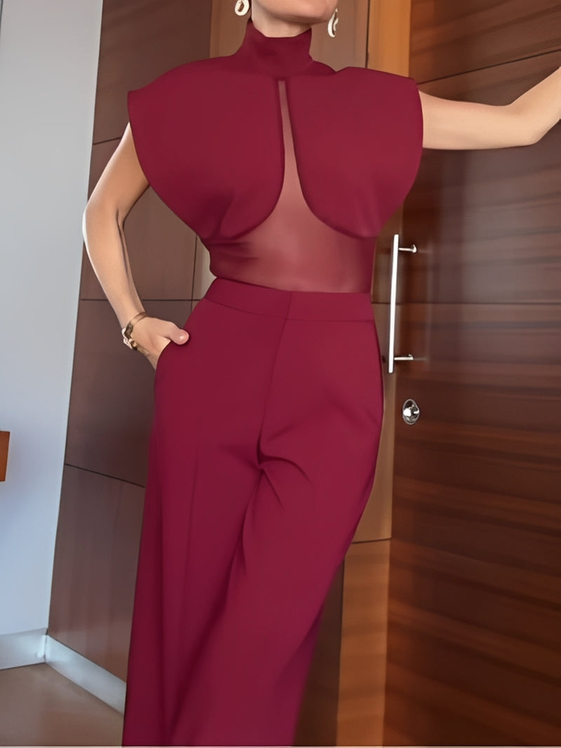 Veronica Patchwork Sheer Mesh Set