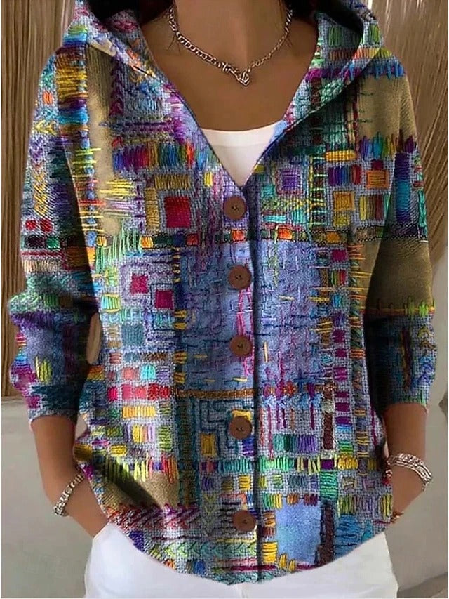 Saiba | Artistic Warm Long Cardigan