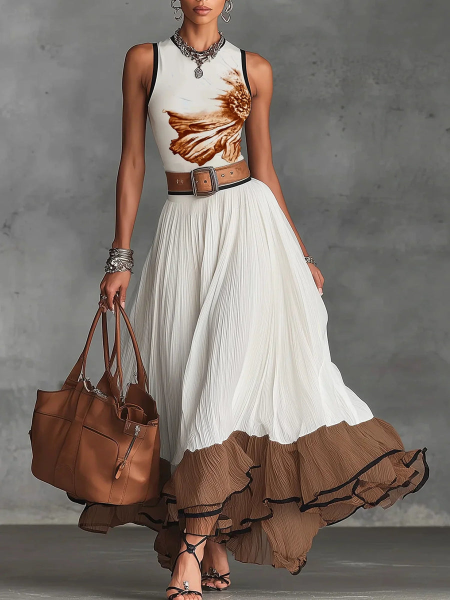 Celeste Chiffon Skirt Set