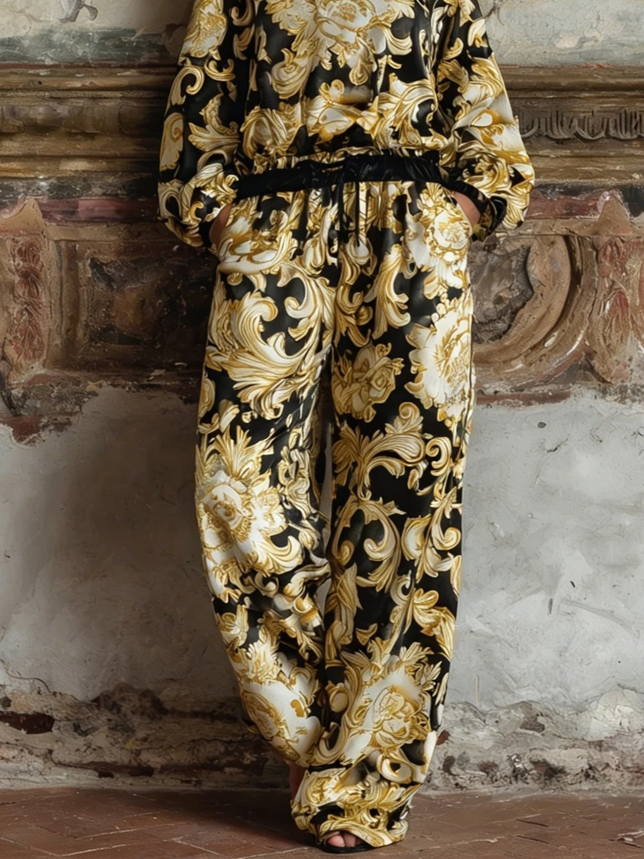 Isabella Baroque Floral Loungewear Set