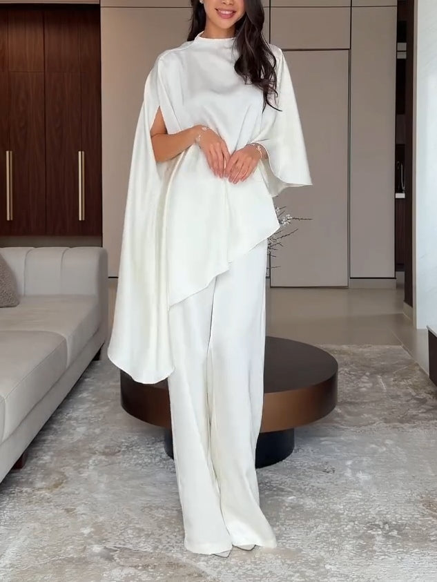 Samantha Satin Top and Pants Set