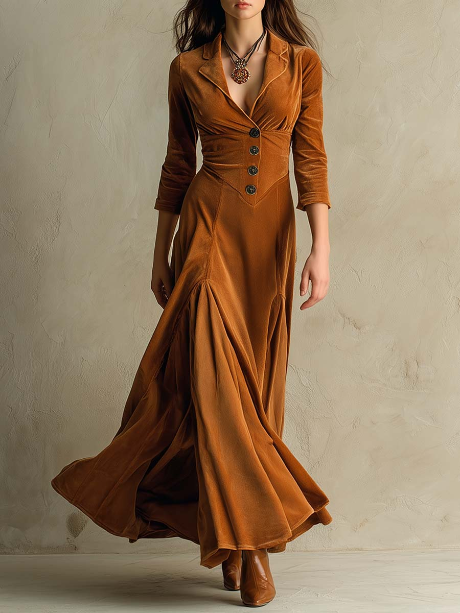 Vivienne Velvet Long Dress