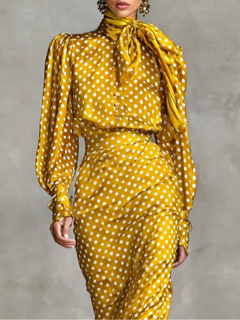 Dahlia Polka Dot Two-Piece Set