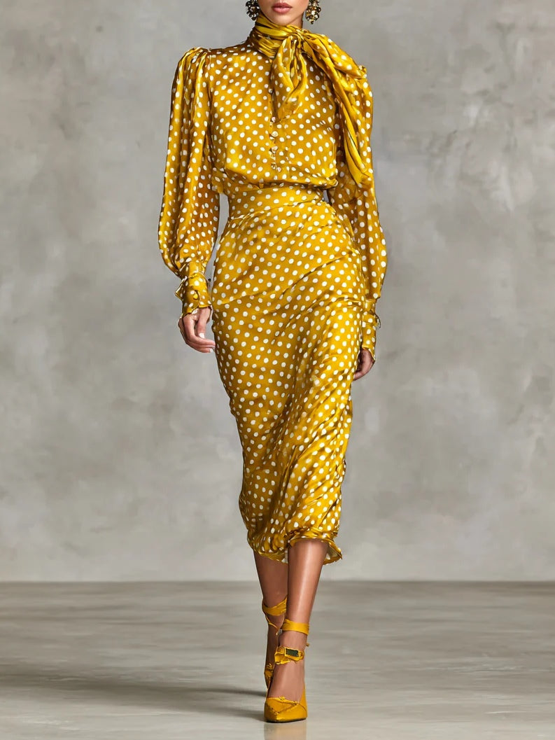 Dahlia Polka Dot Two-Piece Set