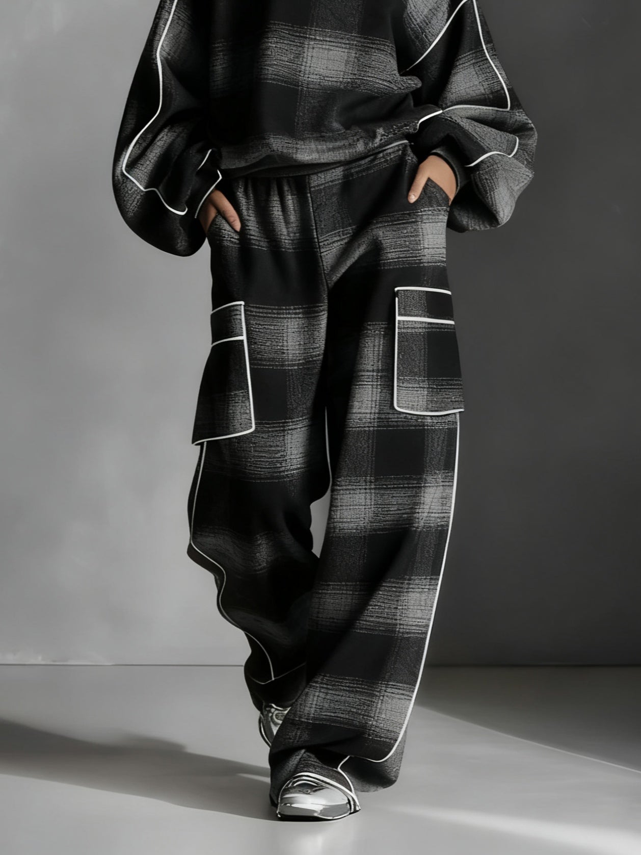 Grayden Plaid Sweatshirt and Pants Set