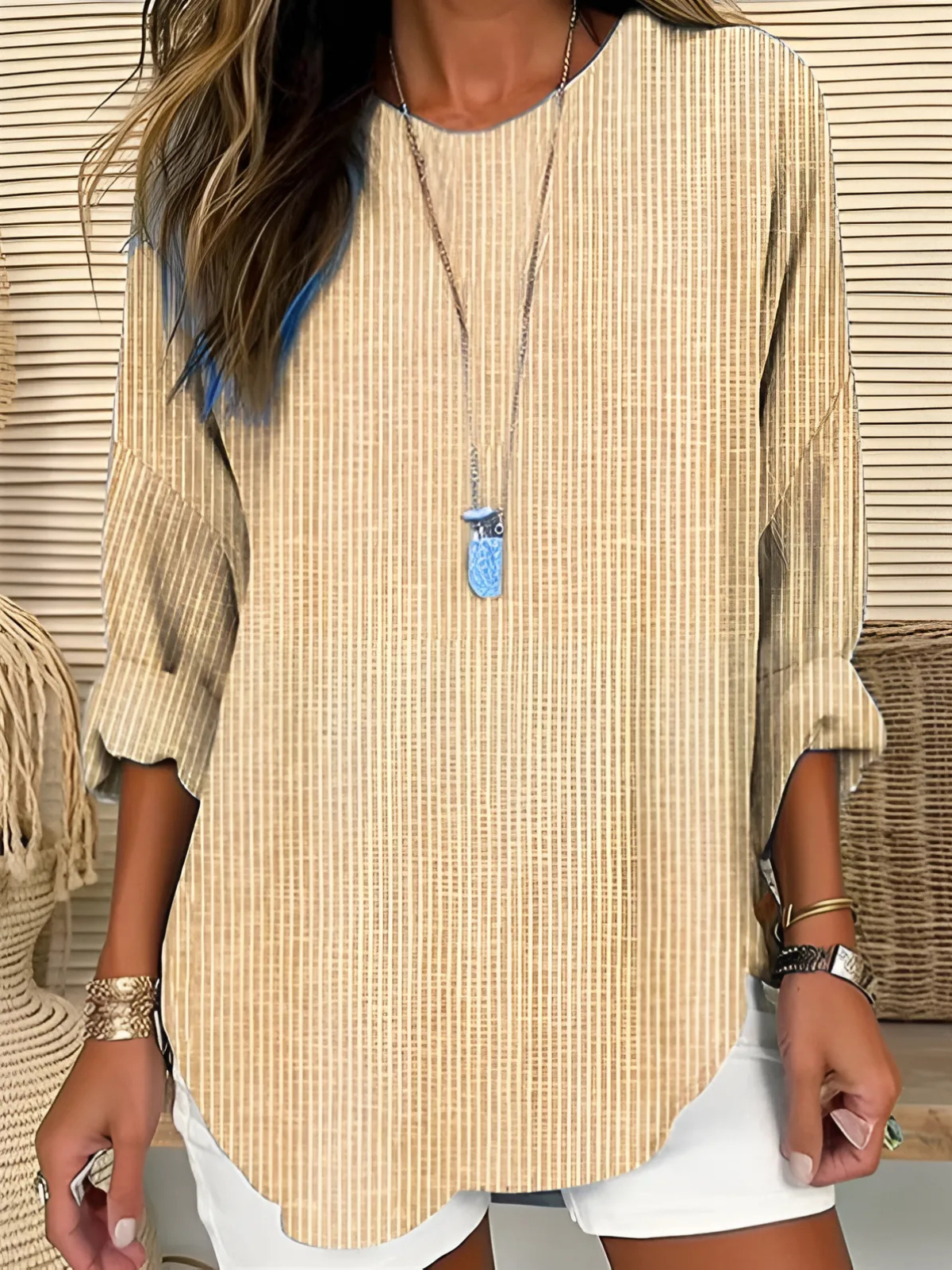Jessa | Trendy Striped Blouse