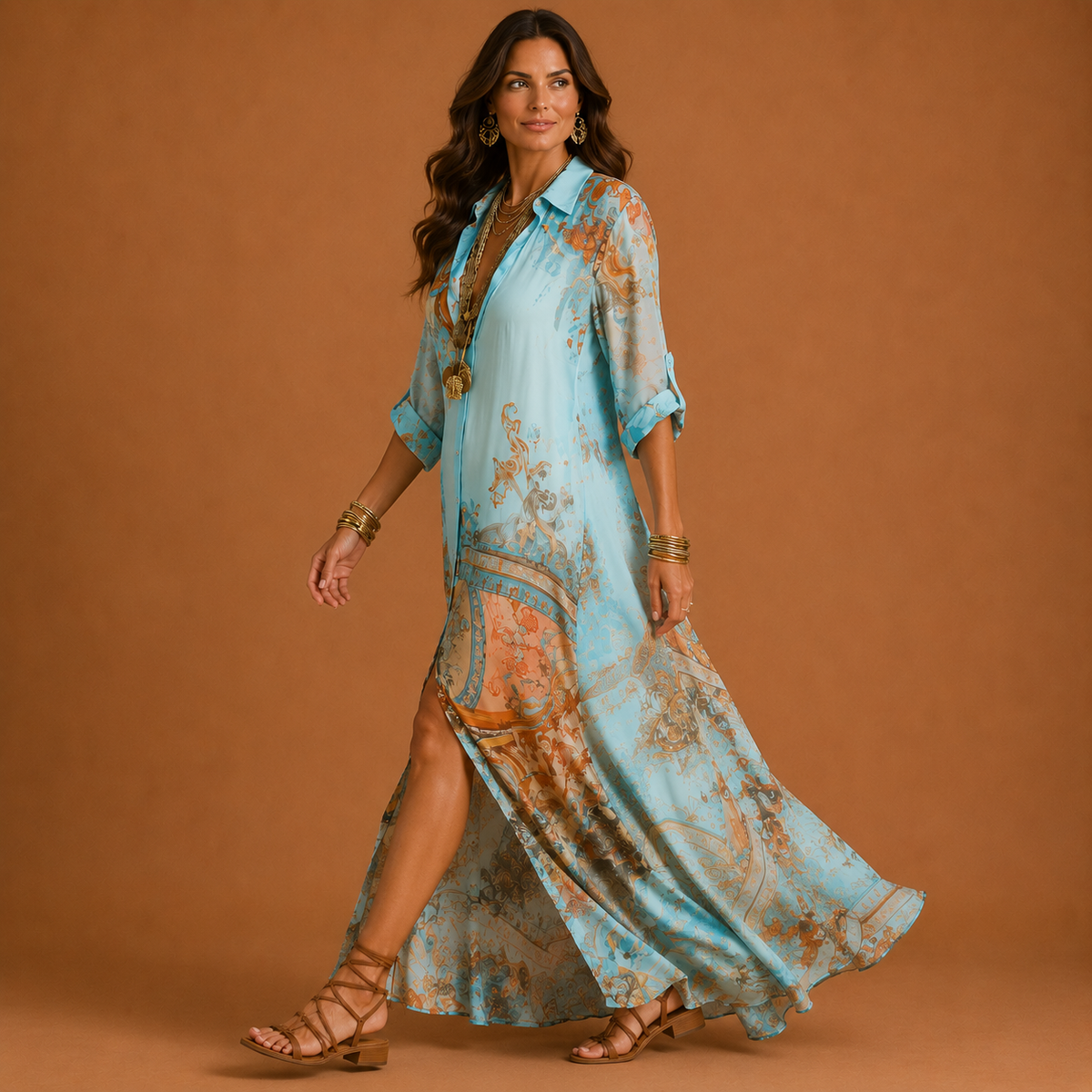 Lorna | Mediterranean Shirt Dress