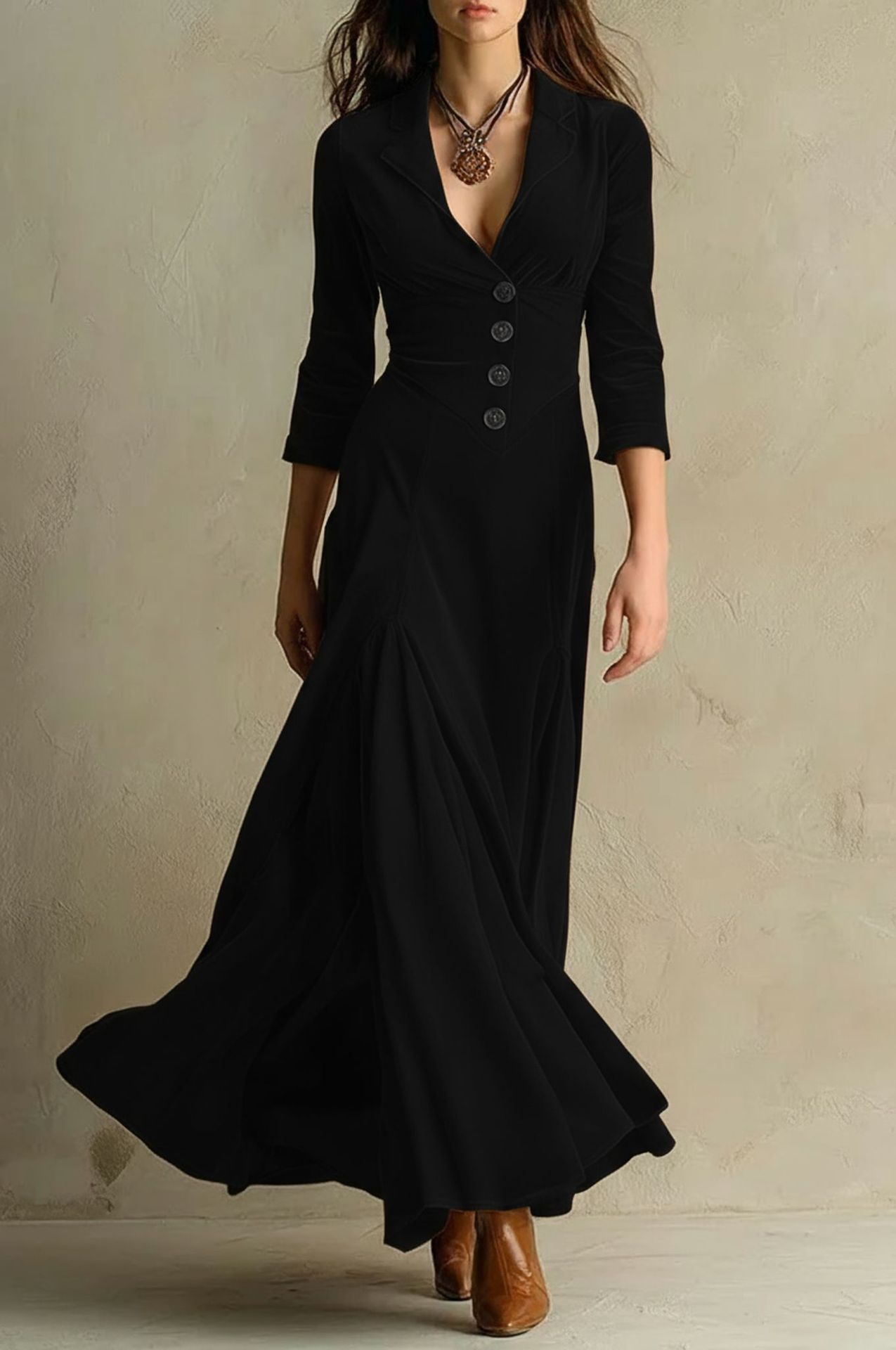 Vivienne Velvet Long Dress